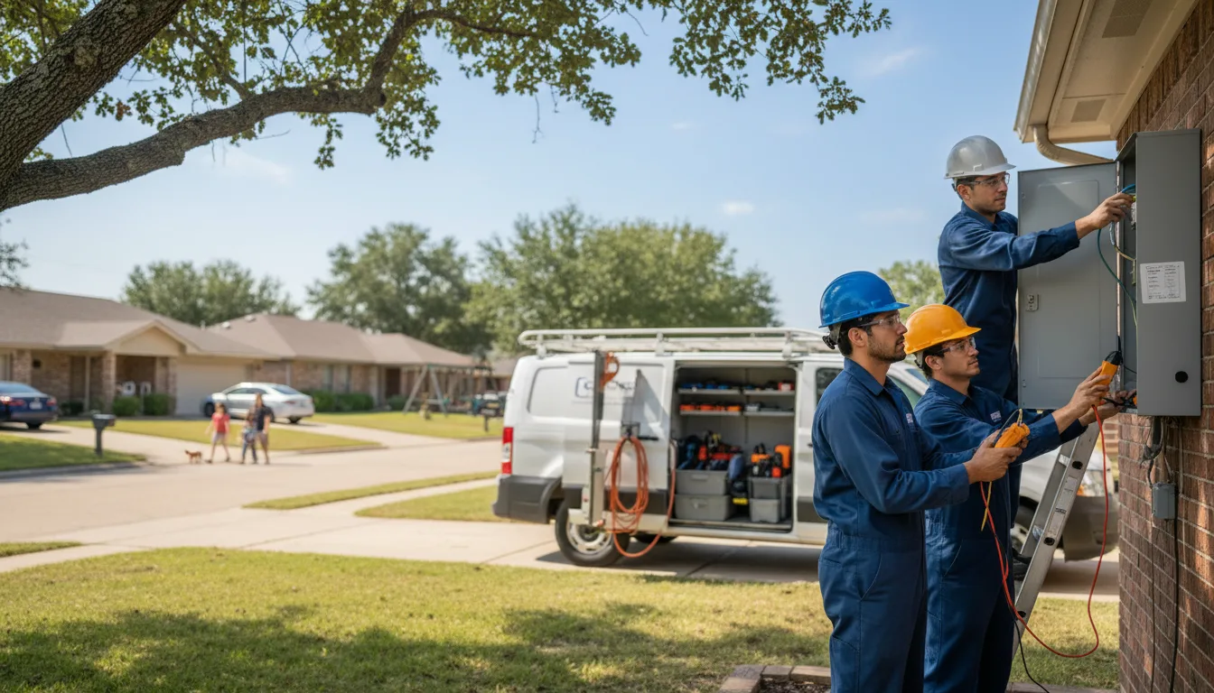 Certified electrician providing emergency electrical services in Lynn Center, IL